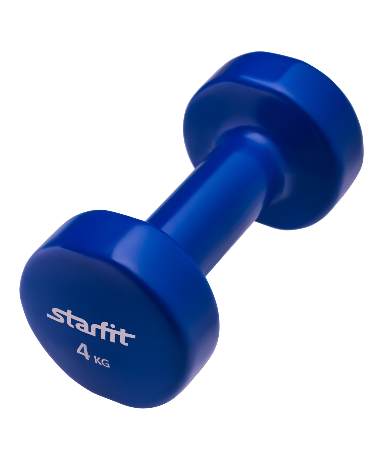 Гантель виниловая StarFit DB-101 4 кг, темно-синяя