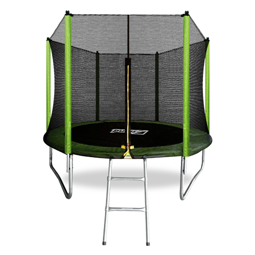 Батут 8FT с внешней страховочной сеткой и лестницей ARLAND(Light green)