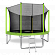 Батут 12FT с внутренней страховочной сеткой и лестницей ARLAND(Light green)
